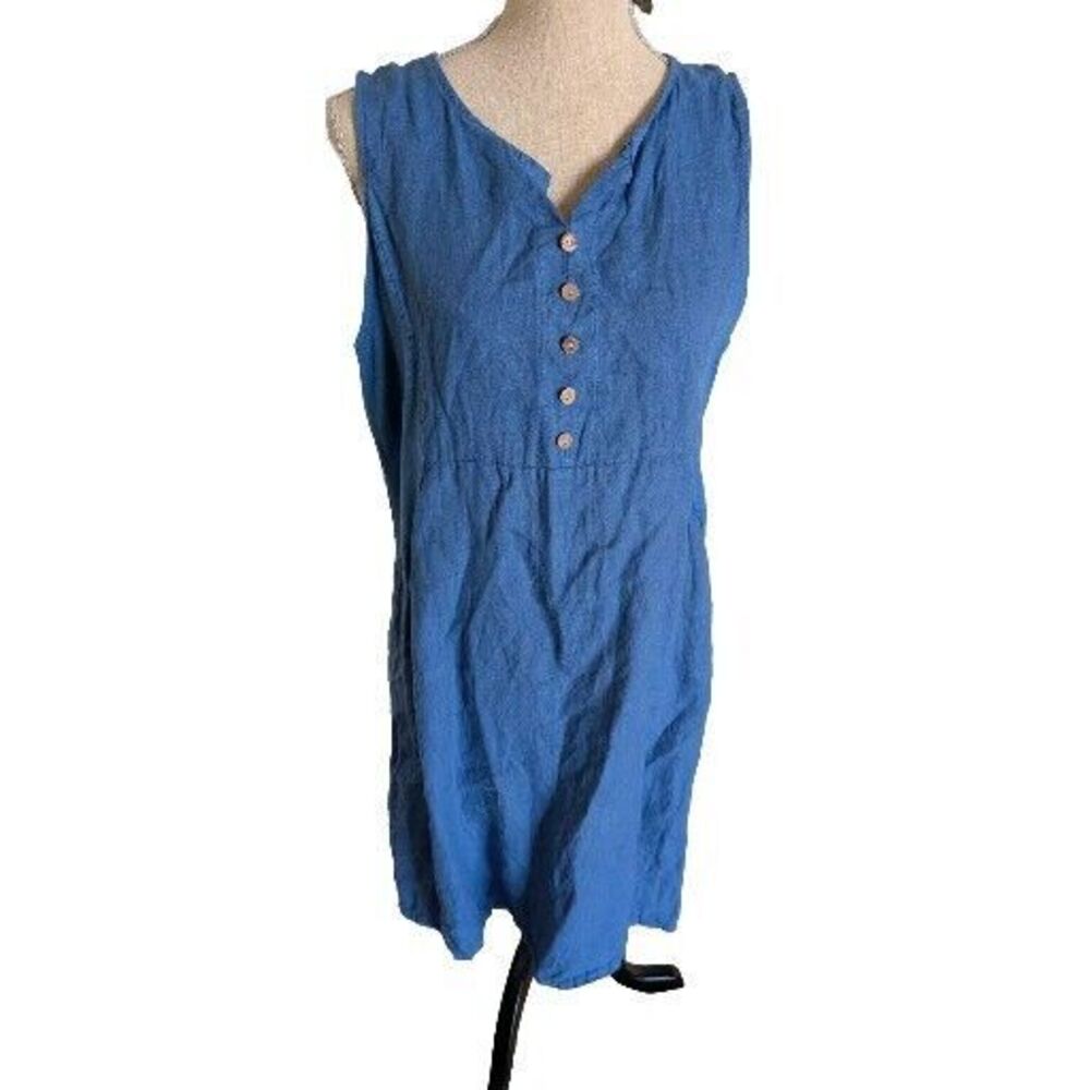 Women's Made In‎ Italy Linen Dress Size Large